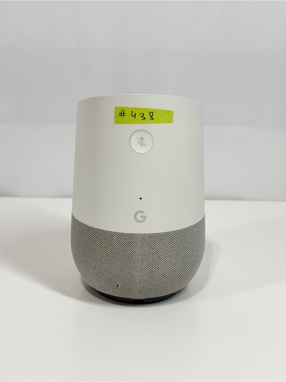 #438 Google Home Smart Assistant & Wireless Speaker (WiFi) NO POWER CORD